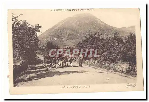 Cartes postales Le Puy de Dome (attelage)