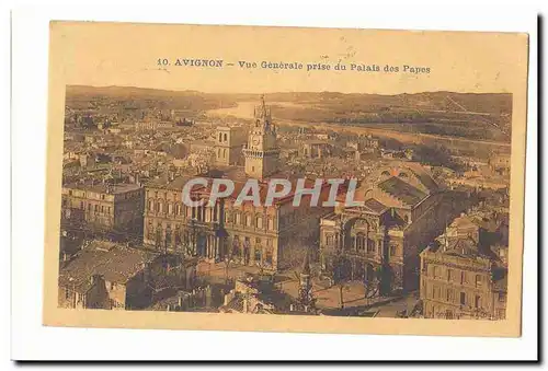 Avignon Ansichtskarte AK Vue generale prise du palais des Papes