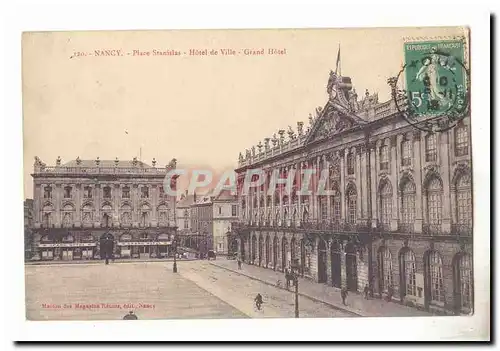 Nancy Cartes postales Place Stanislas hotel de ville Grand hotel