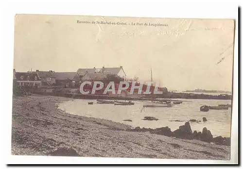 Environs de St Michel en Greve Ansichtskarte AK Le port de Locquemeau