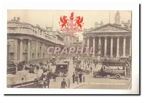 Grande Bretagne London Cartes postales The Bank and Royal Exchange