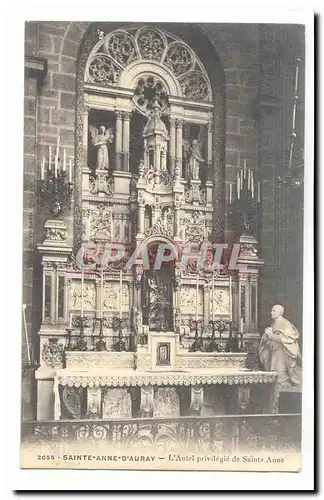 Saint Anne d'Auray Cartes postales l'autel privilegie de Sainte Anne