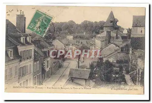 Saint Florentin Cartes postales Rue basse du rempart la Tour et le Prieure