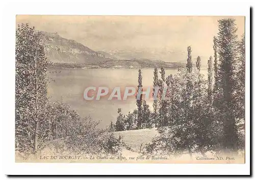 Lac du Bourget Ansichtskarte AK La chaine des Alpes vue prise de Bourdeau