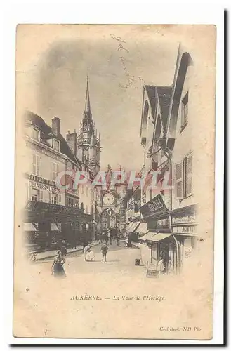 Auxerre Cartes postales La tour de l'horloge