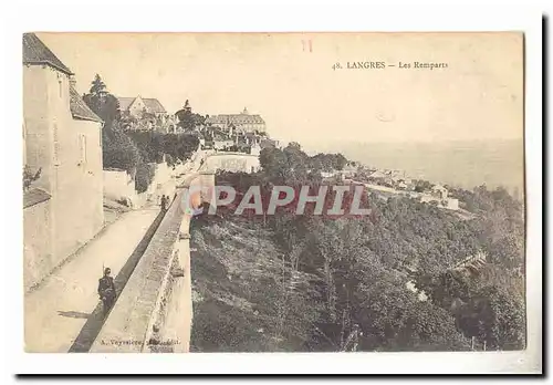 Langres Cartes postales Les remparts