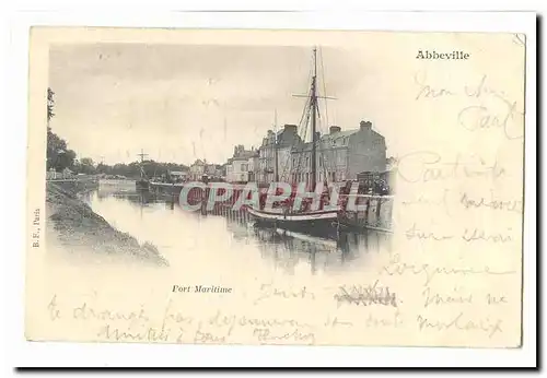 Abbeville Cartes postales Port maritime (bateau ship)