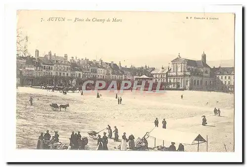 Autun Cartes postales Place du champ de MArs