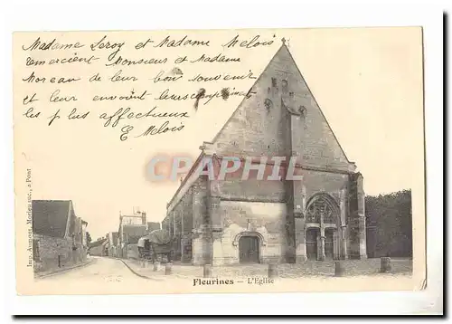 Fleurines Cartes postales L&#39eglise