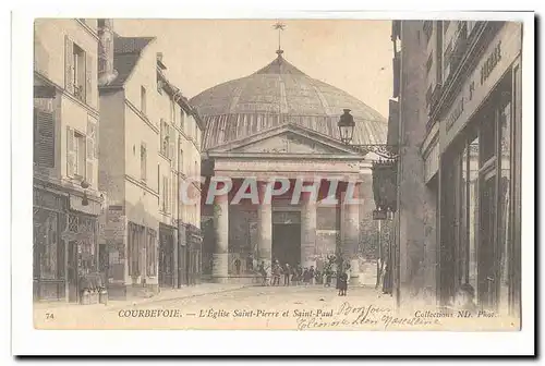 Courbevoie Cartes postales L'eglise Saint Pierre et Saint Paul