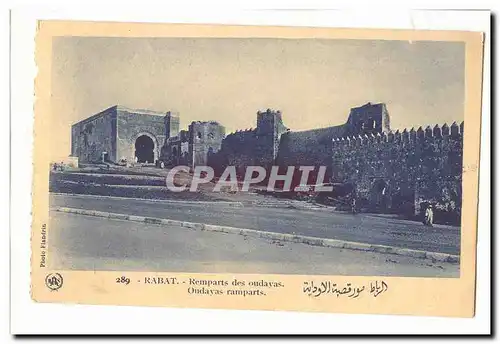 Maroc Rabat Cartes postales Remparts des Oudayas