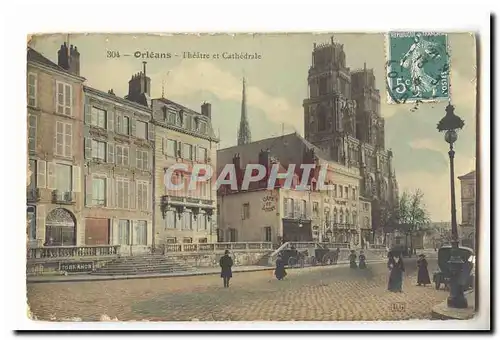 Orleans Cartes postales Theatre et cathedrale