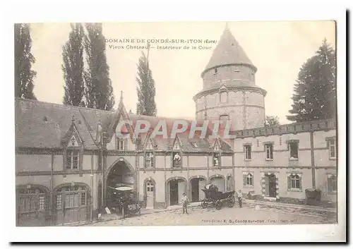 Domaine de Conde sur Iton Cartes postales Vieux chateau interieur de la cour