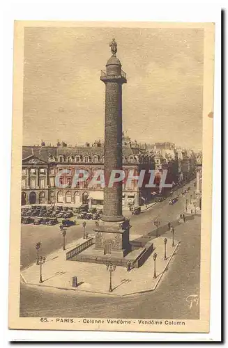 Paris (1er) Cartes postales Colonne Vendome