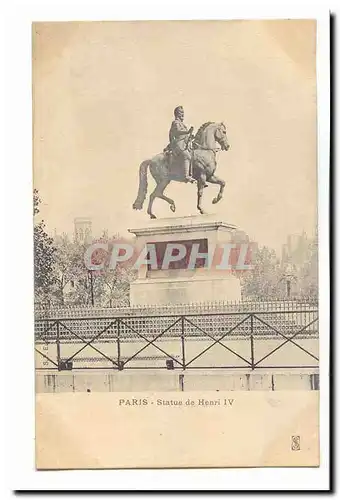 Paris Cartes postales statue de Henti IV