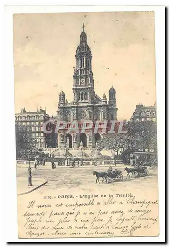 Paris (9eme) Ansichtskarte AK L&#39eglise de la Trinite