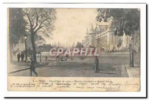 Paris (8eme) Cartes postales Exposition de 1900 Entree principale et grand palais