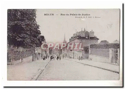 Melun Cartes postales rue du palais de justice