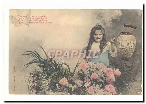 Cartes postales Voeux Annee 1905 (enfant)