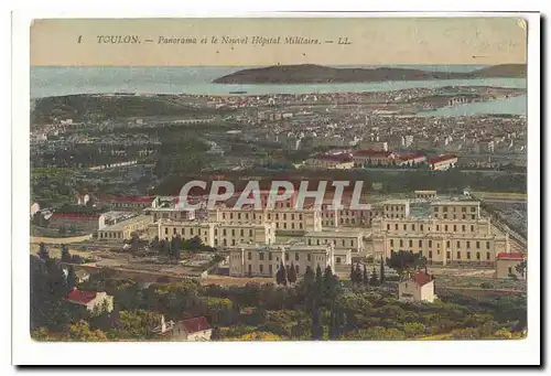 Toulon Cartes postales Panorama et le nouvel hopital militaire