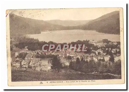 Gerardmer Ansichtskarte AK Vue prise de la roche du Rain