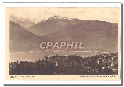 Assy Passy Cartes postales Vallee de St Gervais et le Mont Joly