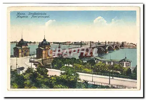 Mainz Cartes postales Pont principal Mayence