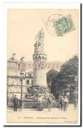 Troyes Cartes postales Monument des enfants de l'Aube