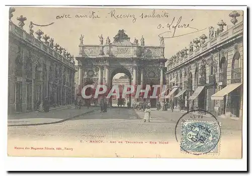 Nancy Cartes postales Arc de Triomphe Rue Here