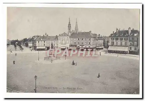 Chartres Cartes postales La place des Epars