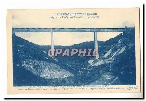 L&#39Auvergne pittoresque Ansichtskarte AK Le viaduc des Fades Vue generale