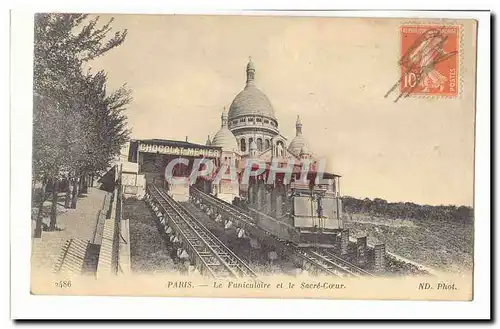 Paris (18eme) Cartes postales Le funiculaire et le SAcre Coeur