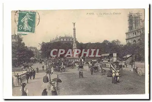 Paris (1er) Cartes postales La place diu Chatelet