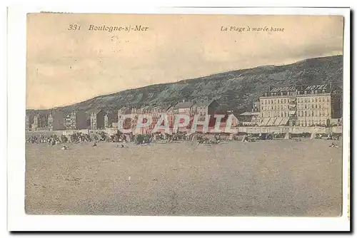 Boulogne sur Mer Cartes postales La plage a maree basse