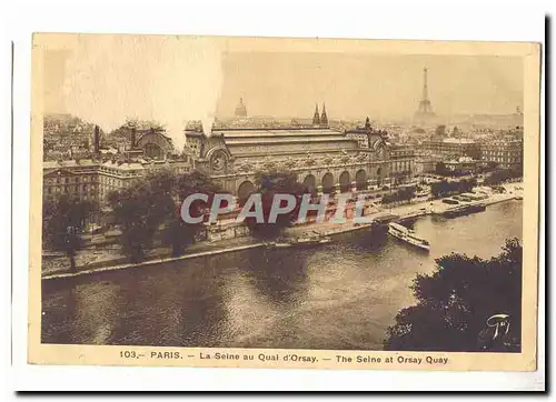 Paris (1er) Ansichtskarte AK La Seine au Quai d&#39Orsay