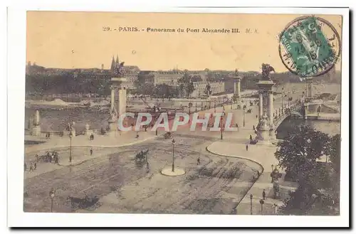 Paris (8eme) Ansichtskarte AK Panorama du pont Alexandre III