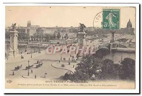 Paris (8eme) Ansichtskarte AK Pont Alexandre