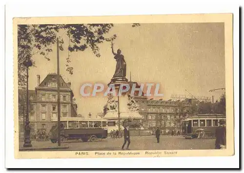 Paris (3eme) Ansichtskarte AK Place de la Republique