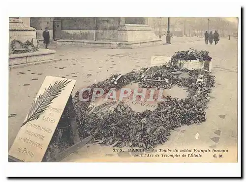 Paris (8eme) Cartes postales La tombe du soldat inconnu sous l&#39arc de triomphe de l&#39etoile