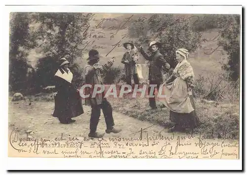 Auvergne Ansichtskarte AK La bourree (danse)