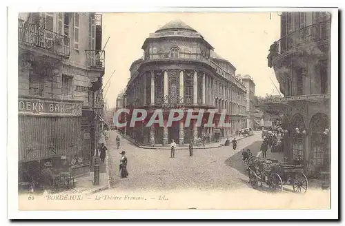 Bordeaux Ansichtskarte AK Le theatre Francais