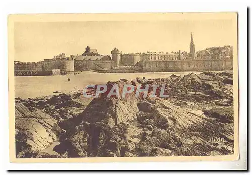 Saint Malo Ansichtskarte AK La ville vue du Fort National