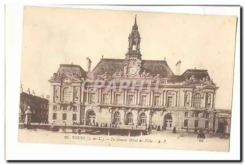 Tours Cartes postales Le nouvel hotel de ville