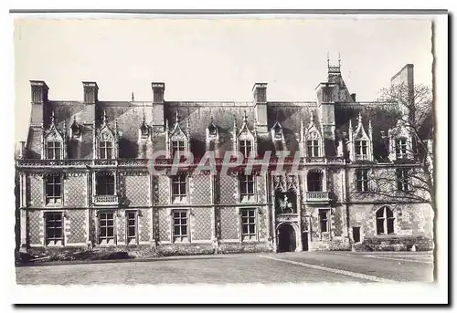 Blois Moderne Karte Le chateau La facade Louis XII et l&#39entree du chateau