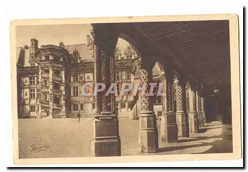 Blois Ansichtskarte AK Le chateau la colonnade et l&#39aile Francois 1er