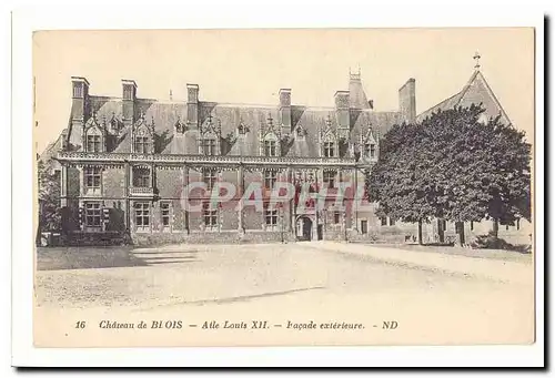 Blois Ansichtskarte AK Le chateau Aile Louis XII Facade exterieure