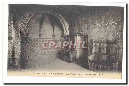 Blois Cartes postales Le chateau Le prie Dieu d&#39Henri II