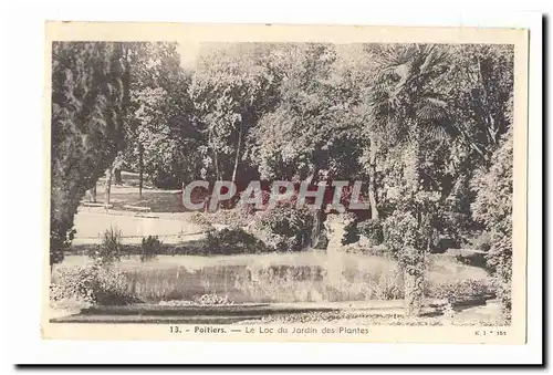 Poitiers Ansichtskarte AK Le lac du jardin des plantes