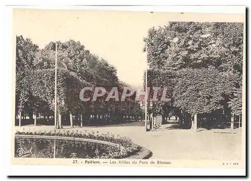 Poitiers Cartes postales Les allees du parc de Blossac
