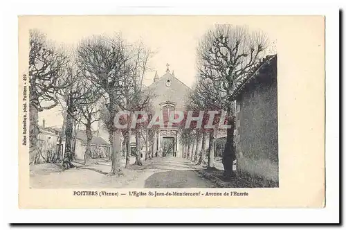 Poitiers Cartes postales L'eglise St Jean de Montlerneuf Avenue de l'entree